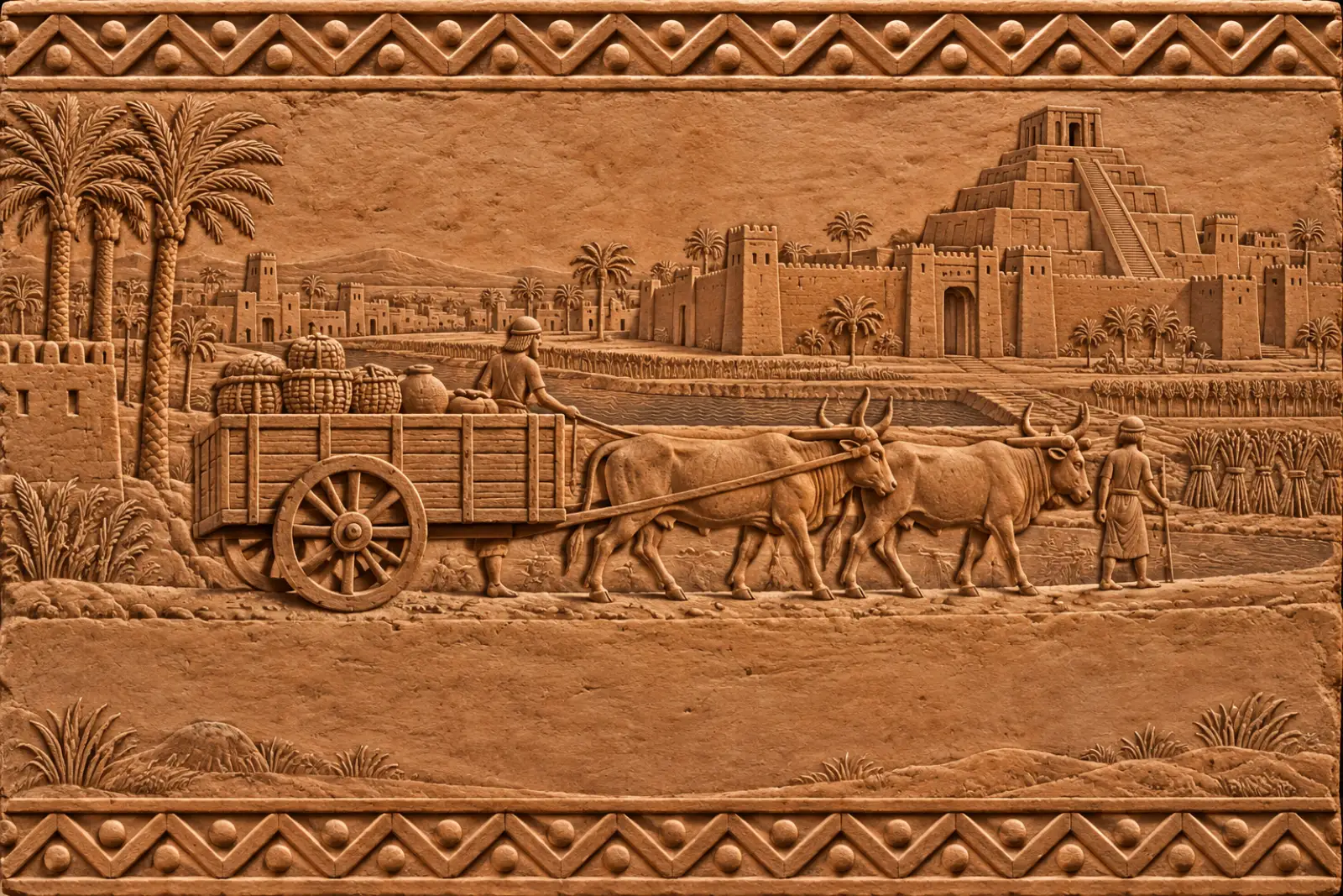 The Wheel（Sumerian clay-tablet relief）