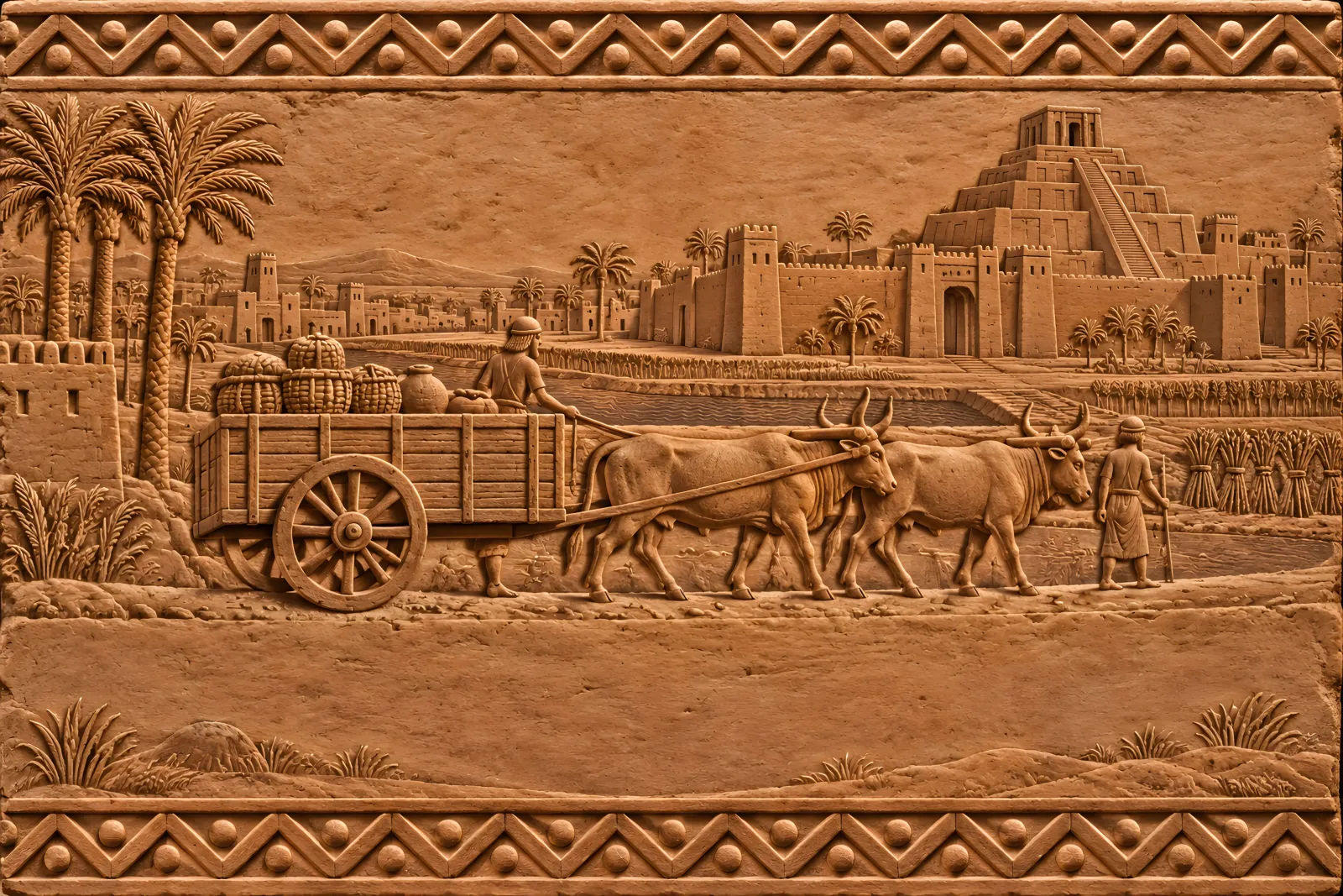 The Wheel（Sumerian clay-tablet relief）